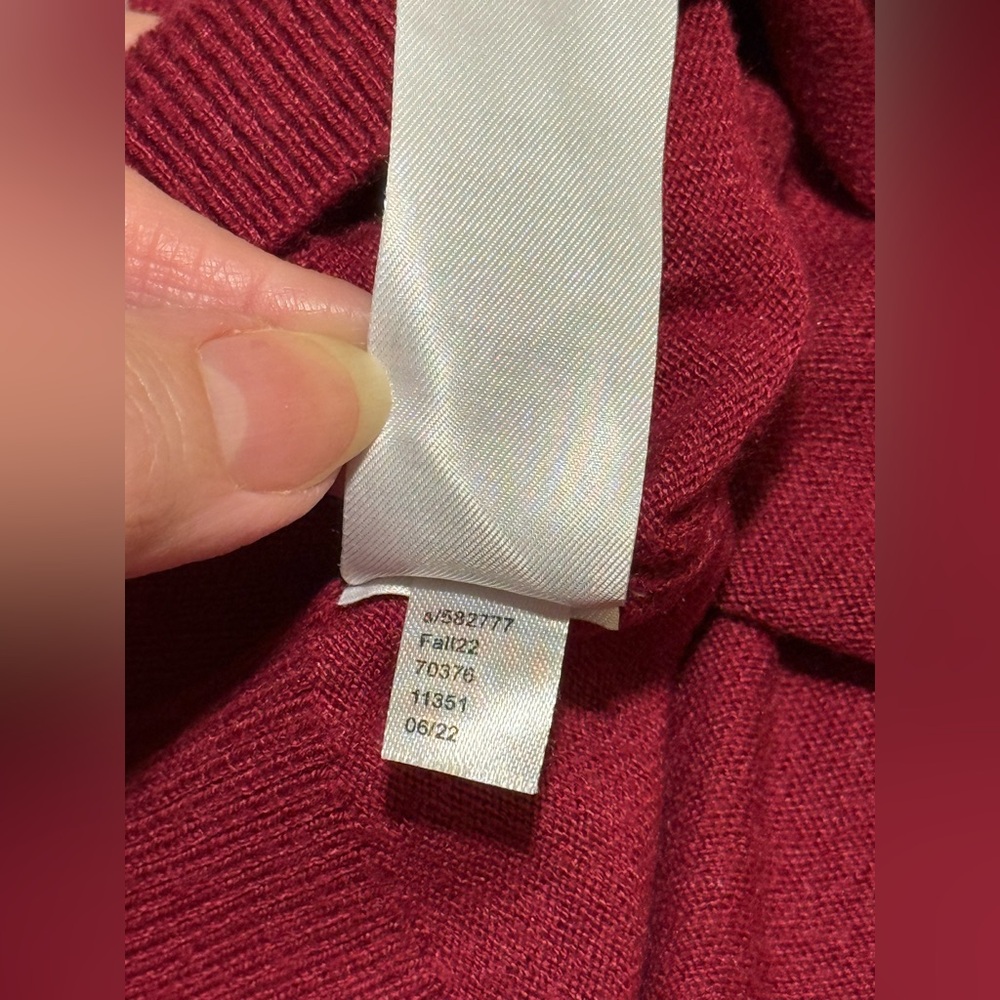 Ann Taylor Factory Deep Red Short Sleeve Sweater - Picture 11 of 11